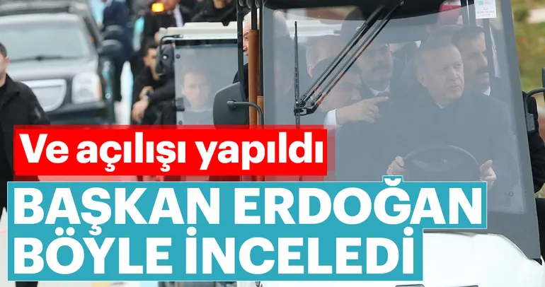 Başkan Recep Tayyip Erdoğan, Esenler’de yapımı tamamlanan 15 Temmuz Millet Bahçesini gezdi