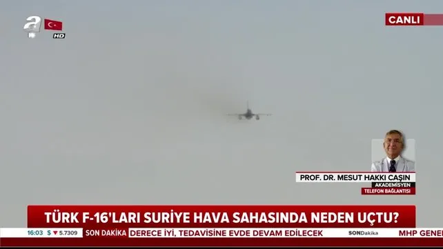 Son dakika haberi: Türk F-16'lar Suriye Hava Sahasında