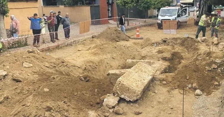 Yol çalışmasından tarih çıktı