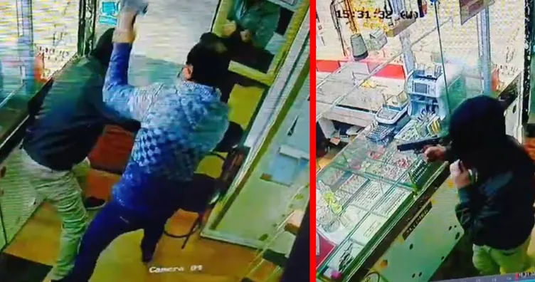 Bursa’da trajikomik soygun! Oyuncak silahla kuyumcu soymaya çalıştı! Dayak yedi! İşte o anlar...