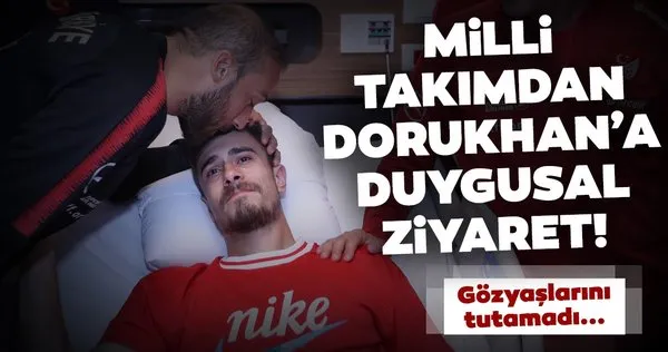 A Milli Takım'dan Dorukhan Toköz'e 'geçmiş olsun' ziyareti