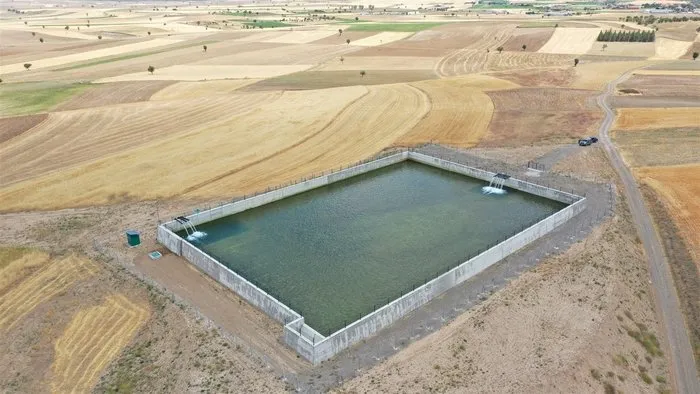 5 bin 480 dekar alan suni tesis ile sulamaya açıldı