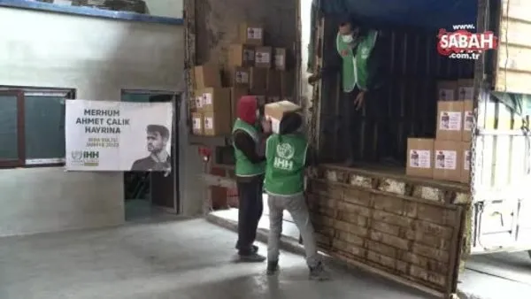 Ahmet Çalık'ın ailesinden Suriyeli savaş mağdurlarına gıda yardımı | Video