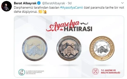 bakan albayrak acikladi ayasofya camii