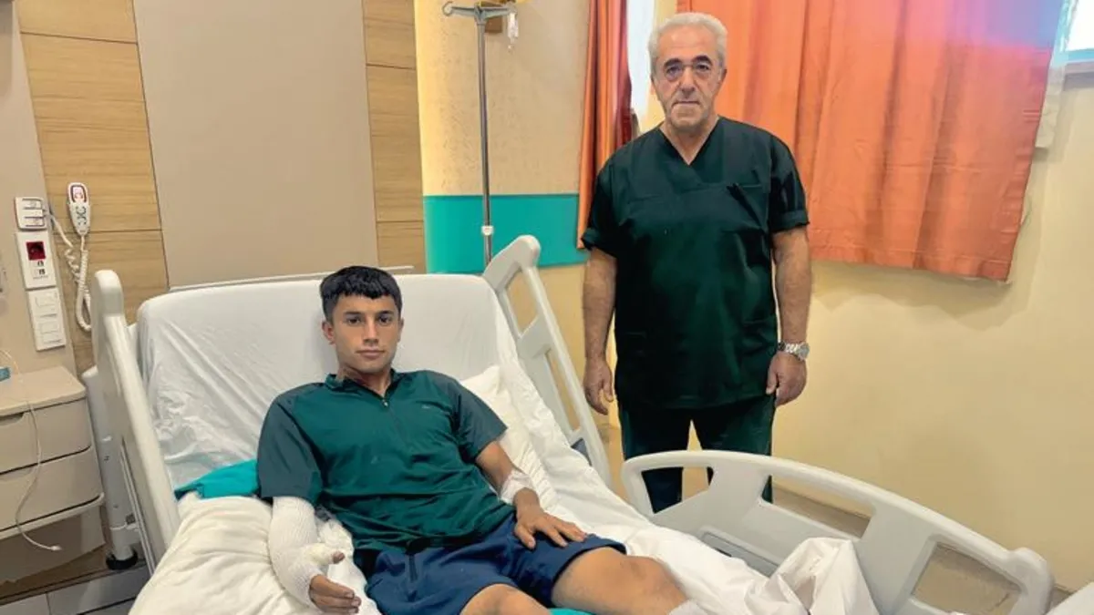 Çakmağı çaktı, balata alev topuna döndü