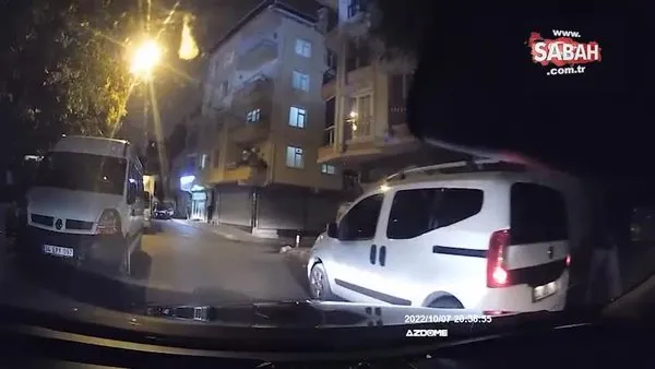 Sahte polislerin Ukraynalıyı soyduğu anlar araç kamerasında | Video