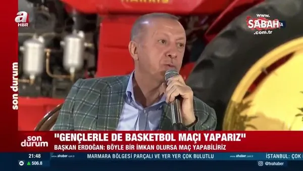 Başkan Erdoğan: Haftada 2-3 gün basketbola zaman ayırmaya çalışıyorum | Video