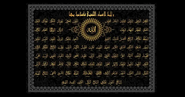 Allah’ın 99 ismi Esmaü’l Hüsna ve Türkçe anlamları