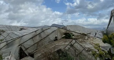 Anamur‘da meydana gelen hortum, muz ve çilek seralarını vurdu #mersin