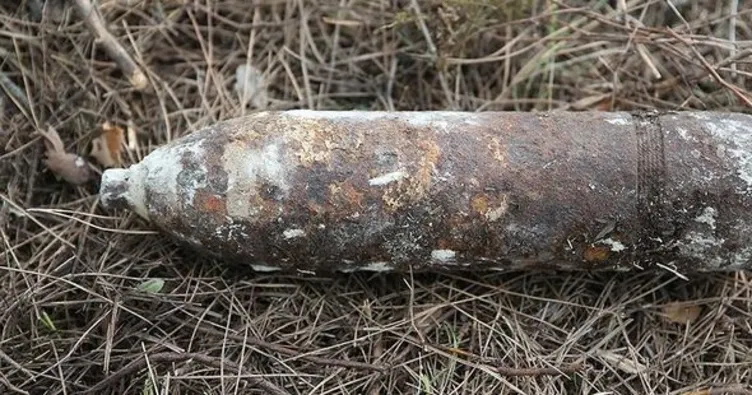 Çanakkale’de patlamamış top mermisi bulundu