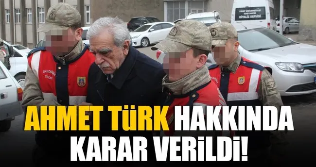 Ahmet Türk’ün tahliyesi için olumsuz rapor
