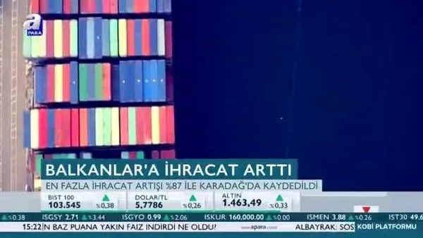 Balkanlara ihracat arttı