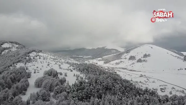 Bolu'da kartpostallık kış manzarası | Video