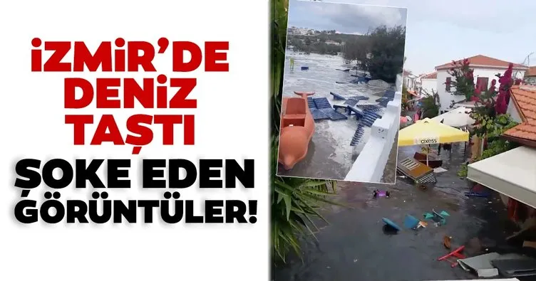 Son dakika haberi: İzmir’de depremi sonrası deniz taştı! Deprem bölgesinden korkutan görüntüler geliyor