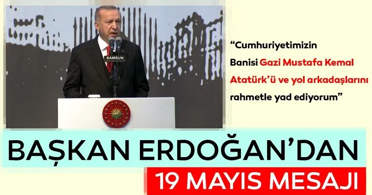 Başkan Erdoğan Samsun'da açıklamalarda bulundu