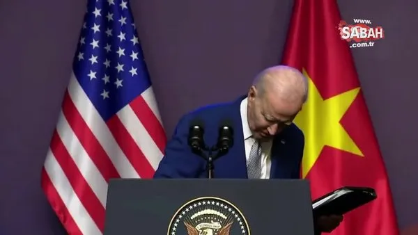 ABD Başkanı Joe Biden'a Vietnam'da şok! Sesini kestiler, sahneyi terk etti | Video