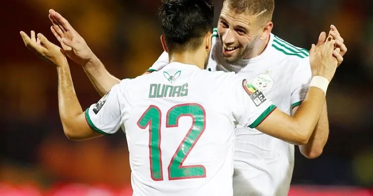 İslam Slimani 1 gol 2 asist yaptı Cezayir tur atladı!
