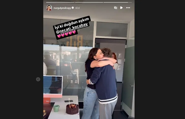Nurgül Yeşilçay’dan büyük sürpriz! Bakın sevgilisi Necati Kocabay’ın doğum gününü nasıl kutladı...
