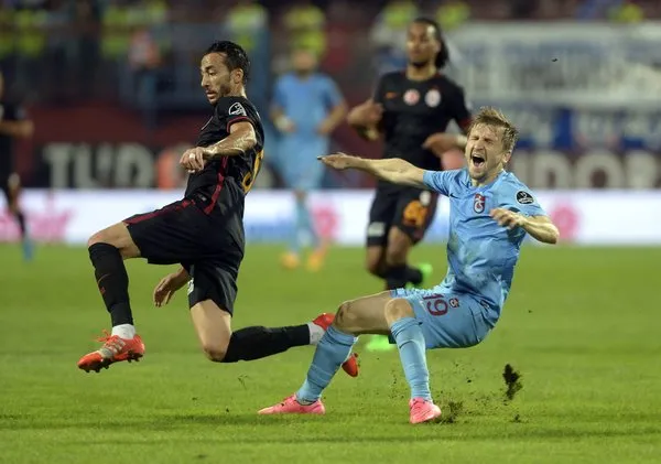 Trabzonspor - Galatasaray maçından kareler
