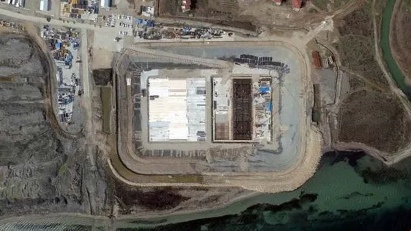 Çanakkale Köprüsü'nün çalışmaları havadan görüntülendi