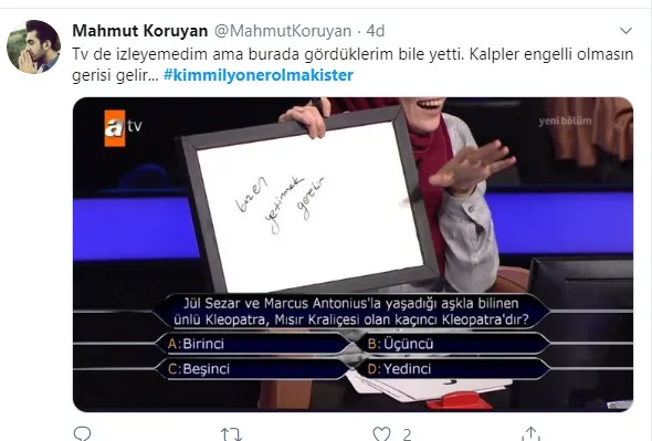 Kim Milyoner Olmak İster'de yarışan Ümmü Gülsüm Türkiye'yi duygulandırdı