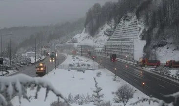 Bolu’da kar kalınlığı 10 santimetreye kadar ulaştı