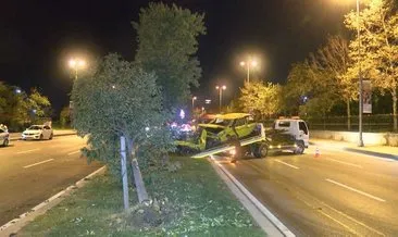 İstanbul Kartal’da feci kaza, otomobil ikiye bölündü: 1 yaralı