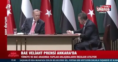 Son dakika: BAE Veliaht Prensi Zayed Türkiye’de! İki ülke arasında kritik anlaşmalar imzalandı | Video