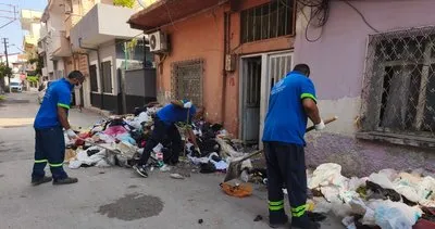 Evden 2 kamyonet çöp çıkarıldı #adana
