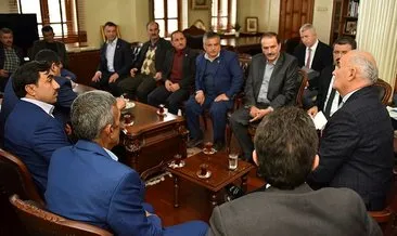 Samsun Büyükşehir Başkanı Yılmaz, Vezirköprülü muhtarları ağırladı