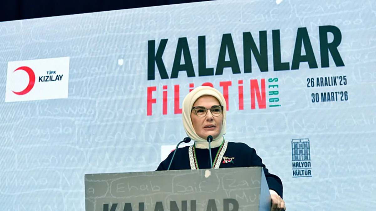 Emine Erdoğan'dan "Kalanlar" Filistin Sergisi'ne ilişkin paylaşım: Küllerinden doğacak bir Gazze'ye inanıyoruz