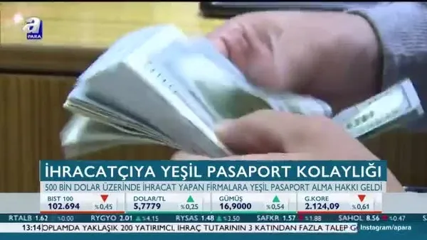İhracatçı için yeşil pasaport kolaylığı