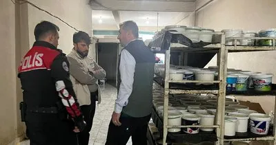 Şanlıurfa’da sağlıksız koşullarda üretilen 500 kova yoğurt ve süt ele geçirildi #sanliurfa