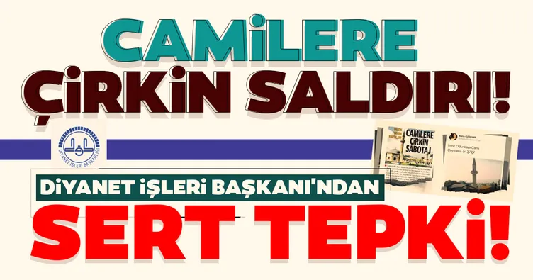 Son dakika! Diyanet İşleri Başkanı Ali Erbaş'tan cami hoparlöründen müzik yayını yapılmasına sert tepki!