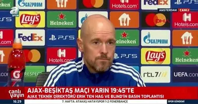 Ajax Teknik Direktörü Erik Ten Hag: Beşiktaş’ta çekindiğim tek futbolcu Batshuayi