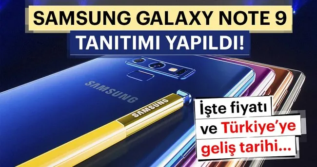 Samsung Galaxy Note 9 tanıtımı yapıldı! - İşte Samsung Galaxy Note 9'un çıkış tarihi ve Türkiye fiyatı... Samsung Galaxy Note 9 tanıtımı yapıldı! - İşte Samsung Galaxy Note 9'un çıkış tarihi ve Türkiye fiyatı...