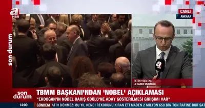 Meclis Başkanı Şentop: Başkan Erdoğan için Nobel Barış Ödülü adaylık girişimi var | Video