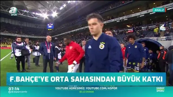 Fenerbahçe'ye orta sahasından büyük katkı