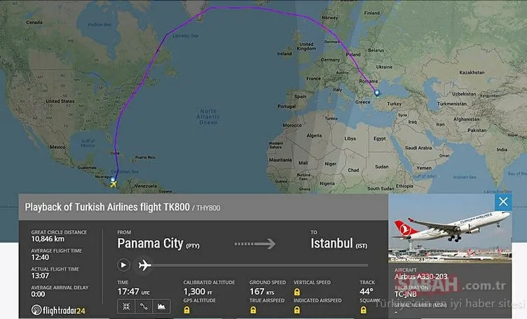 Türk Hava Yolları’ndan dikkat çeken rota