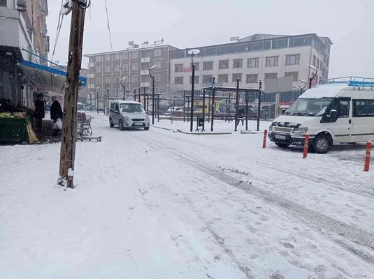 Tuzluca’da kar yağışı etkili oluyor
