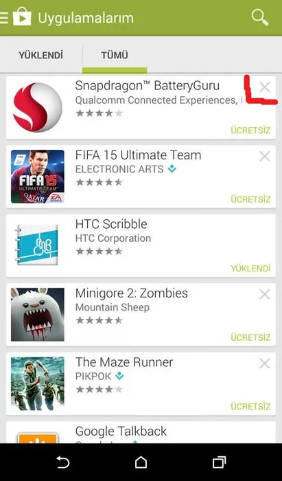 google play store da uygulama