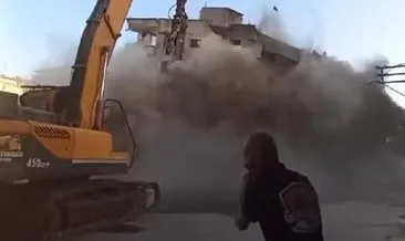 Diyarbakır’da 8 katlı bina yıkım sırasında böyle çöktü
