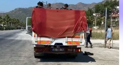 Fethiye’de kamyon kasasındaki göçmenler yakalandı