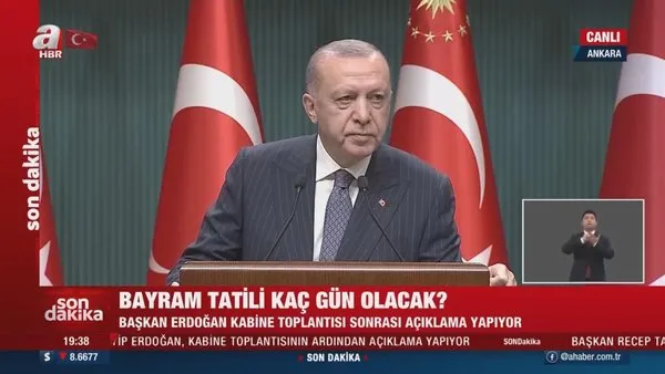 Başkan Erdoğan'dan Kabine Toplantısı kararları açıklaması