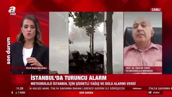 Son Dakika: Dolu ve sel uyarısı geldi! İstanbul'da turuncu alarm... | Video