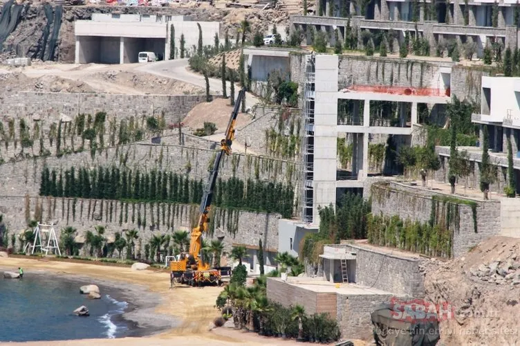 Bodrum’da rezidans ve villa inşaatlarındaki yıkımlar devam ediyor