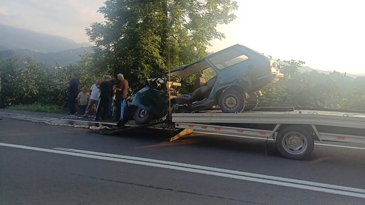Ordu’da otomobil ağaca çarptı: 1 ölü