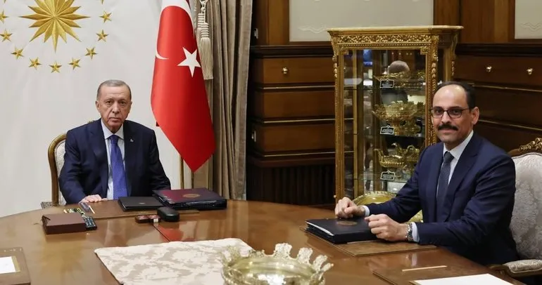 Külliye'de kritik toplantı! Başkan Erdoğan MİT Başkanı Kalın ve Adalet Bakanı Tunç'la görüştü
