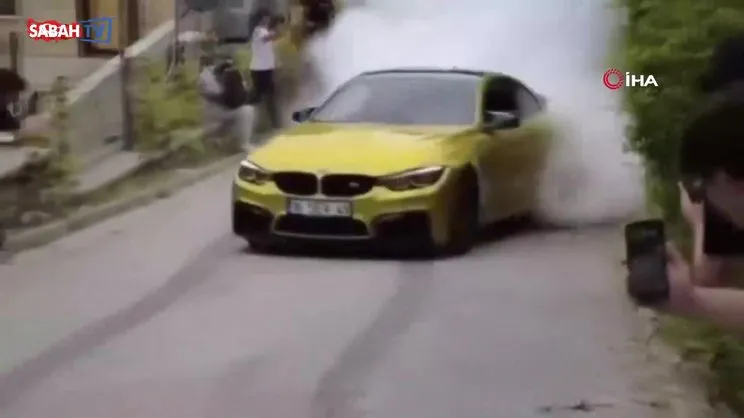Lüks aracıyla drift atan sürücü yakalandı | Video