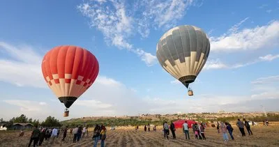 Kapadokya’nın simgesi balonlar bu kez Sur için havalandı #diyarbakir